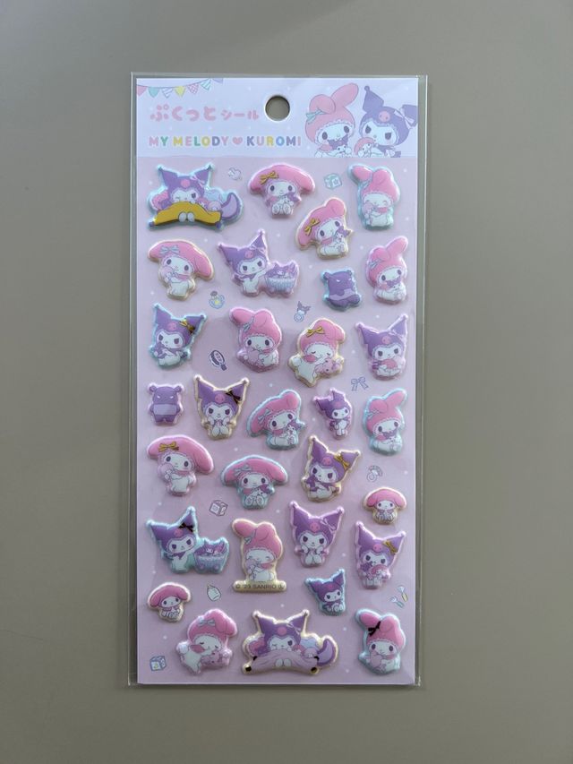 Pegatinas 3D My Melody & Kuromi