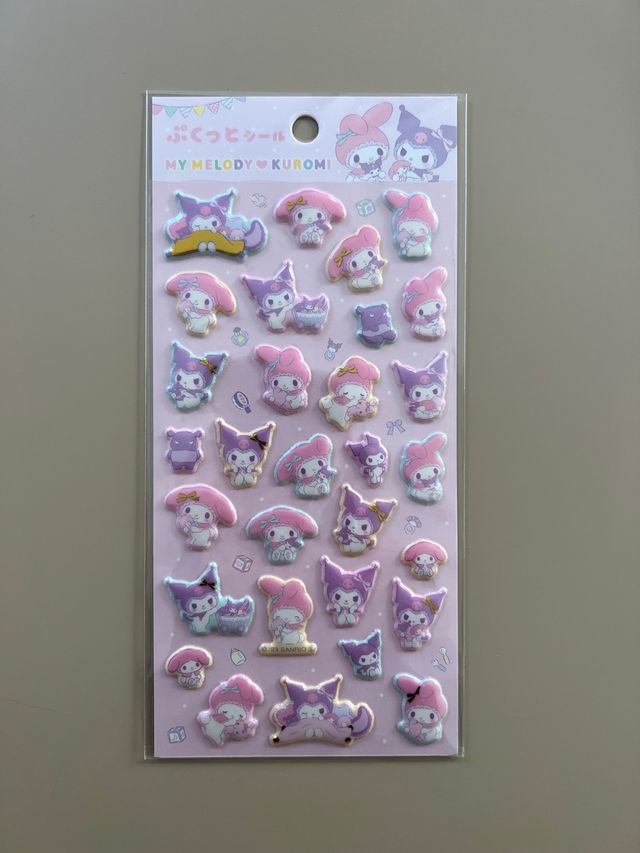 Pegatinas 3D My Melody & Kuromi