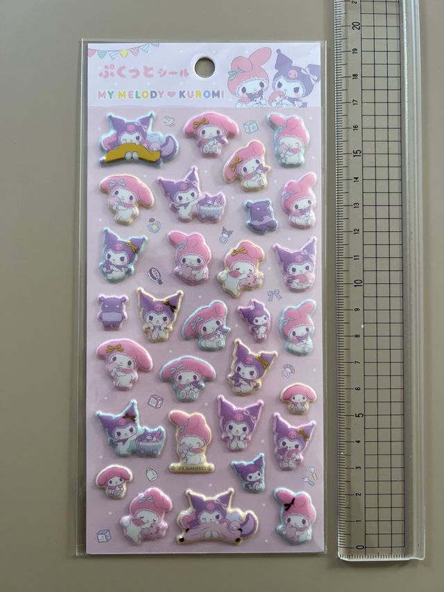 Pegatinas 3D My Melody & Kuromi