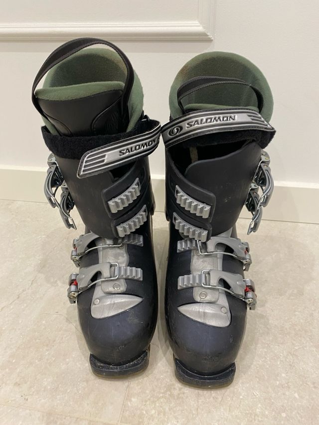 Botas de esquí Salomon negras y verdes