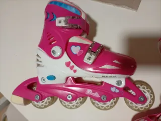 Patines Barbie Niña Rosas