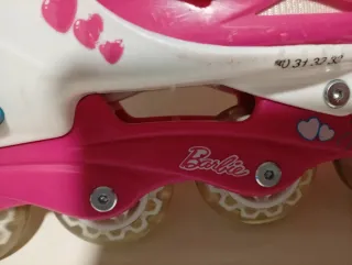 Patines Barbie Niña Rosas