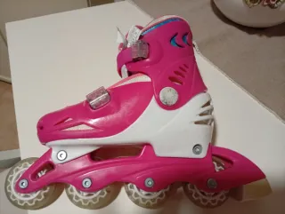Patines Barbie Niña Rosas