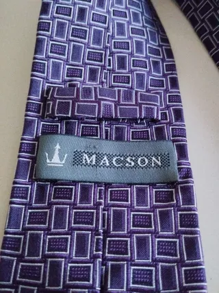 Corbata Maxson 100% Seda Morada