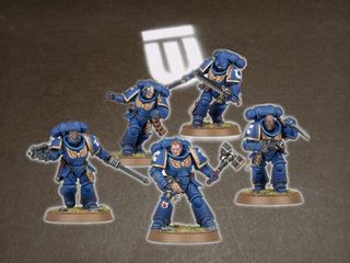 5 Space Marines Assault Intercessors Warhammer 40k