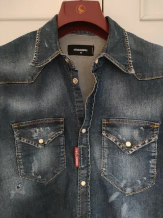 Camisa Vaquera Dsquared2 Talla 48