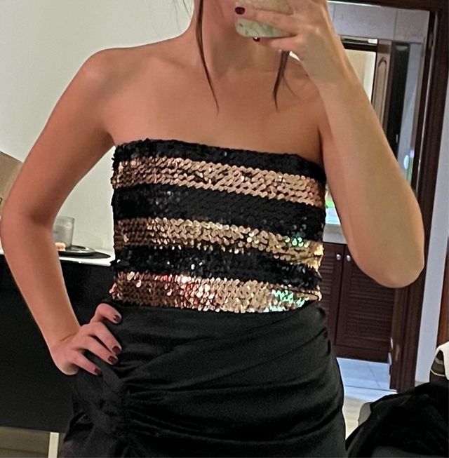 Top / falda lentejuelas (Talla única)