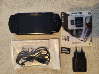 PSP Sony Preto + Cartão Kingston 64GB