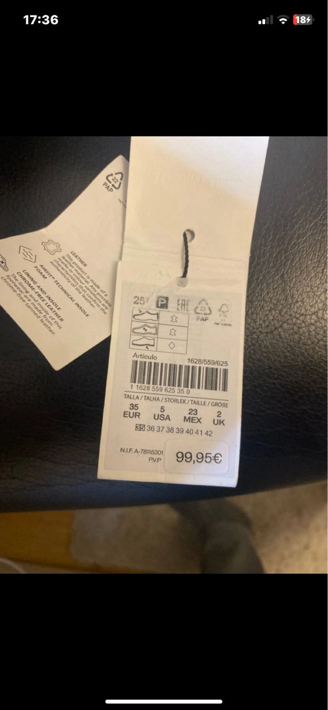 Sandalias Massimo Dutti Púrpura/Marrón