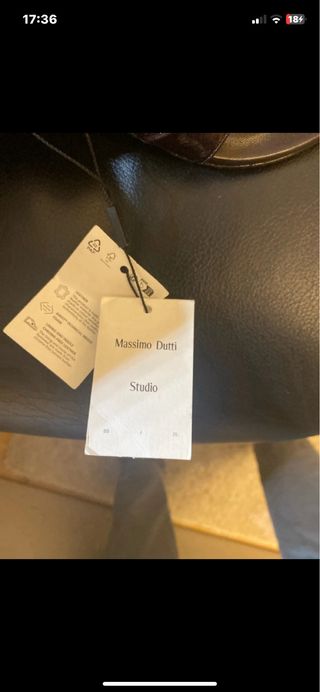 Sandalias Massimo Dutti Púrpura/Marrón