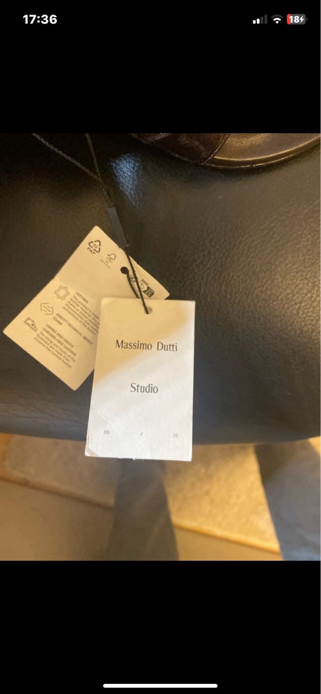 Sandalias Massimo Dutti Púrpura/Marrón