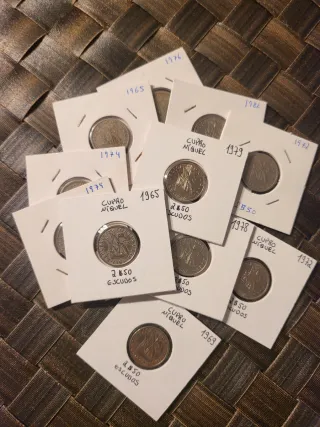 Moedas 2$50 Escudos Cupro Níquel