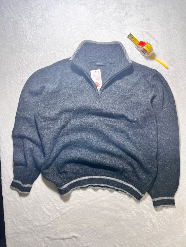 Maglione uomo Anyway, be nuovo con zip – 80% lana