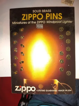 Zippo Pins Solid Brass - Miniature