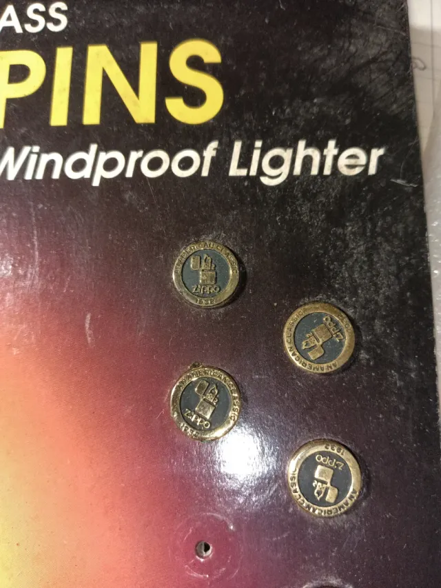 Zippo Pins Solid Brass - Miniature