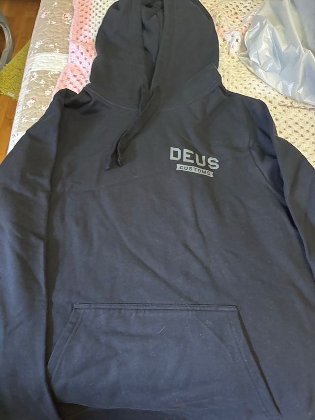 Felpa Deus Ex Machina Nera con cappuccio