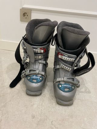 Botas de esquí HEAD grises y plateadas