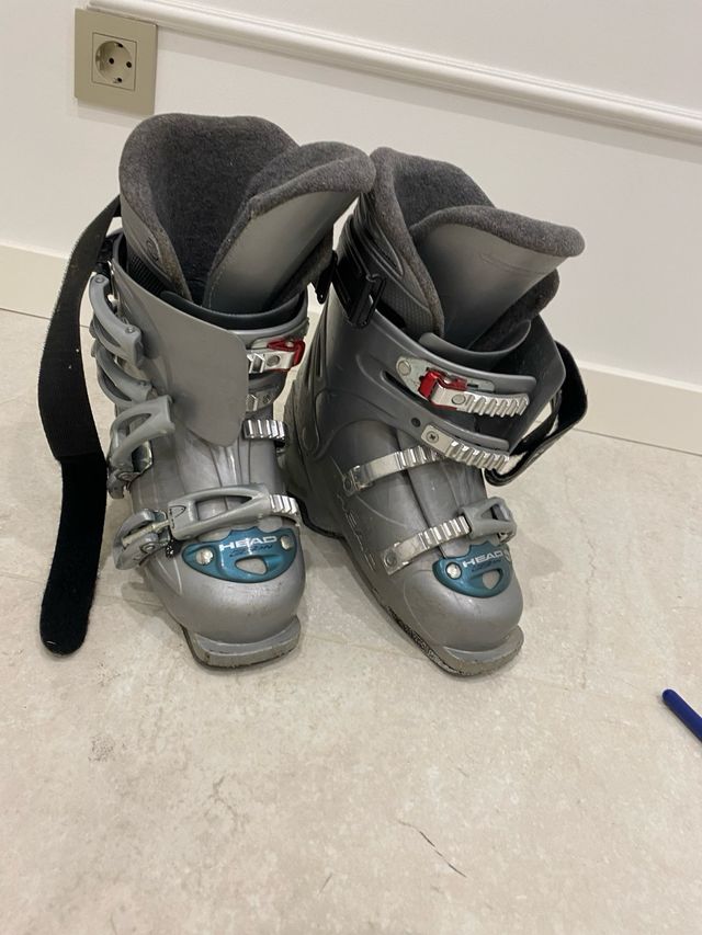 Botas de esquí HEAD grises y plateadas