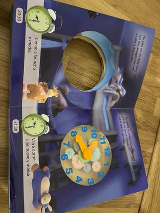 Lote juegos de mesa infantiles, reloj y puzzle