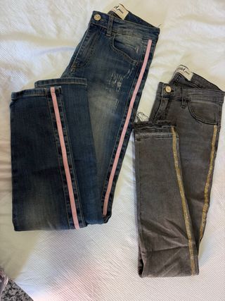 2 Pantalones Tubo Blugirl Jeans xs 34