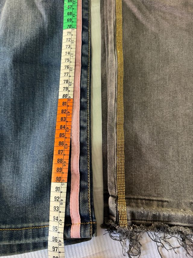 2 Pantalones Tubo Blugirl Jeans xs 34