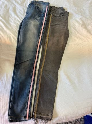 2 Pantalones Tubo Blugirl Jeans xs 34