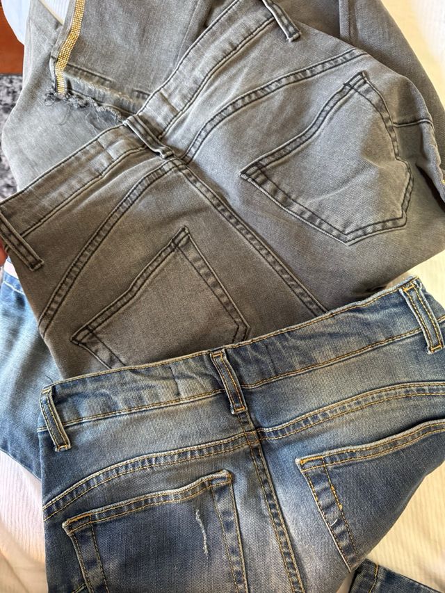 2 Pantalones Tubo Blugirl Jeans xs 34