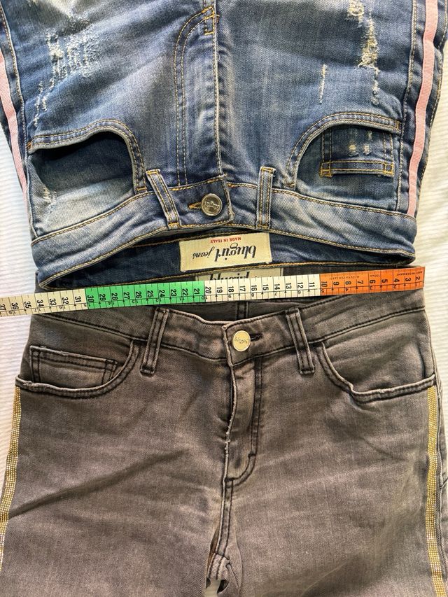 2 Pantalones Tubo Blugirl Jeans xs 34
