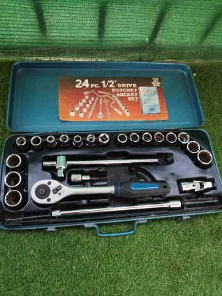 Caja de herramientas 23 pzs 1/2 Drive