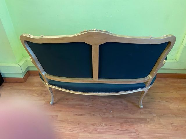 Sofá Isabelino 2 Plazas Negro