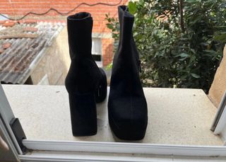 Botines negros tacón plataforma