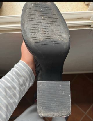 Botines negros tacón plataforma