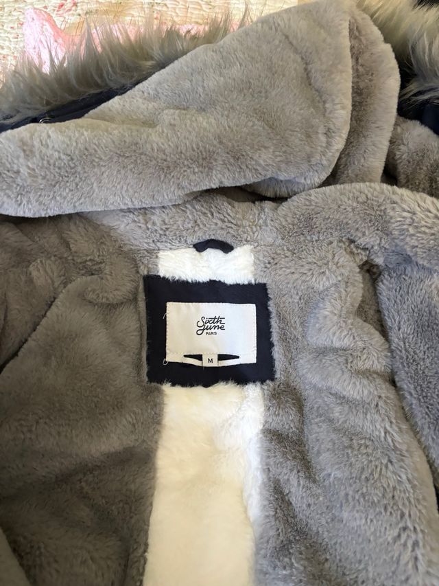 Cappotto Sixth June blu e grigio