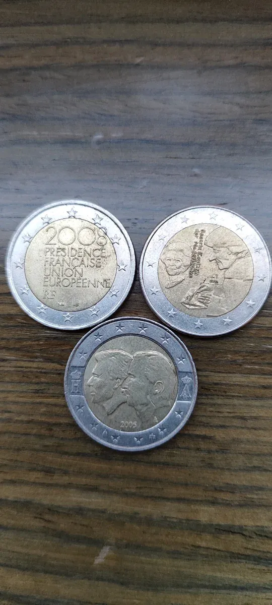 Lote 3 monedas 2€ conmemorativas