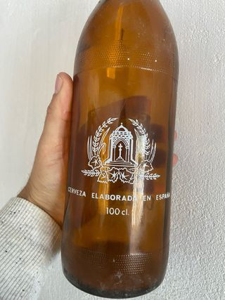 Botella Cerveza Cruzcampo 1 Litro Cristal Antigua