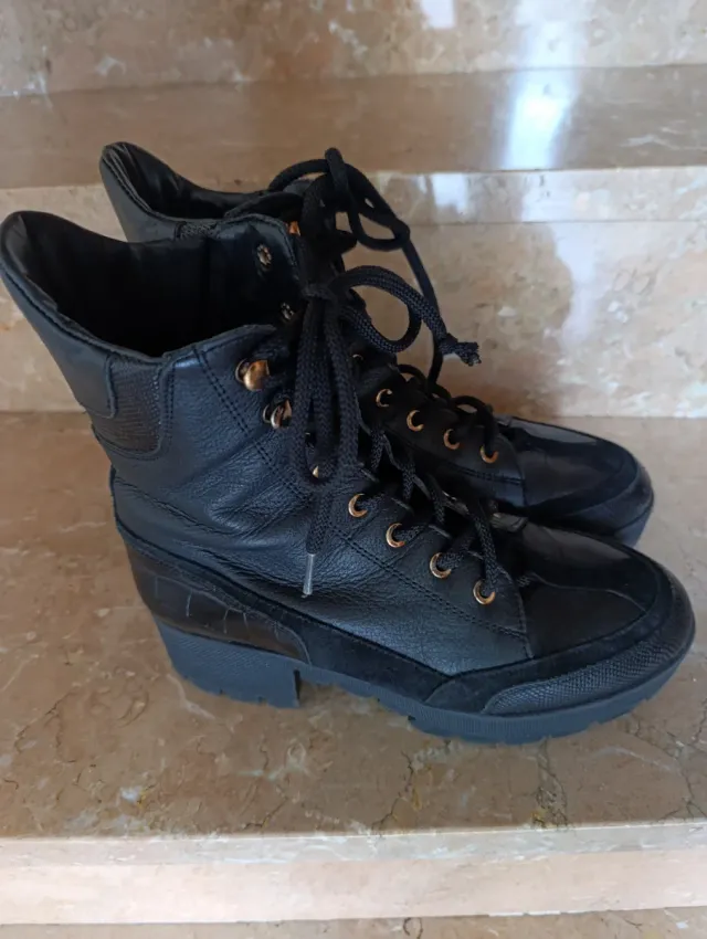 Botines Uterqüe mujer negros