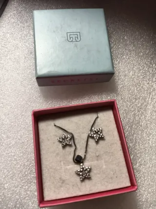 Parure collana e orecchini a stella