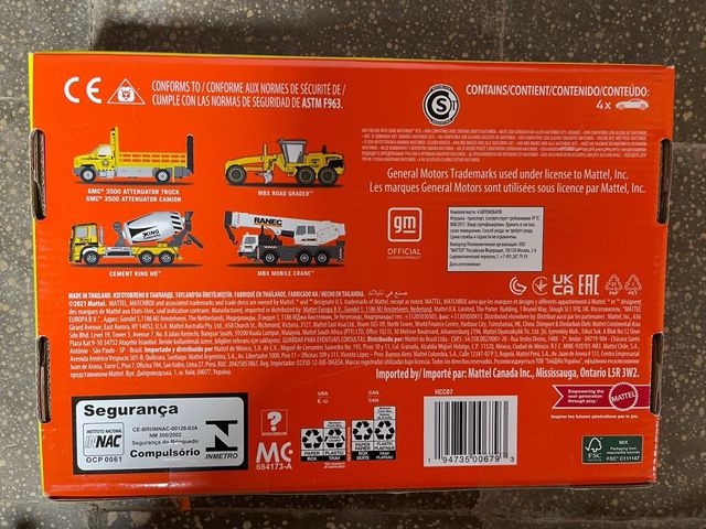 Matchbox Working Rigs Camión Construcción 4x