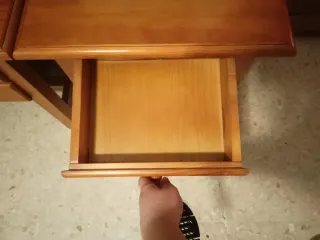 Mesillas de madera maciza (2 unidades)