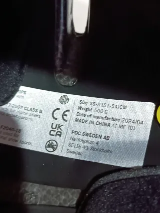 Casco de esquí POC TALLA XS-S 51-54cm F2Y0106