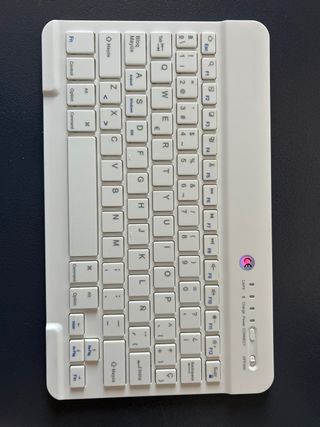 Teclado Bluetooth Blanco Tablet