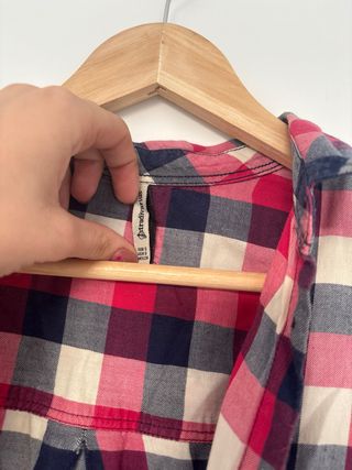 Camisa cuadros Stradivarius Talla S