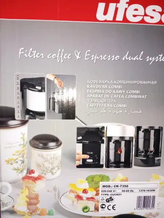 Cafetera Ufesa Dueto