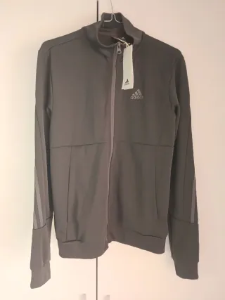 Sudadera Deportiva Adidas Gris Talla XS