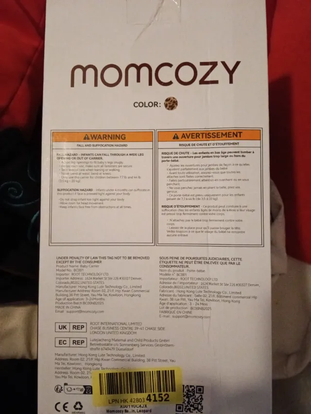 Mochila Portabebés MOMCozy