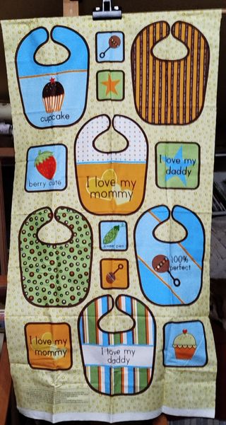 Pannello bavaglini bimbo da cucire