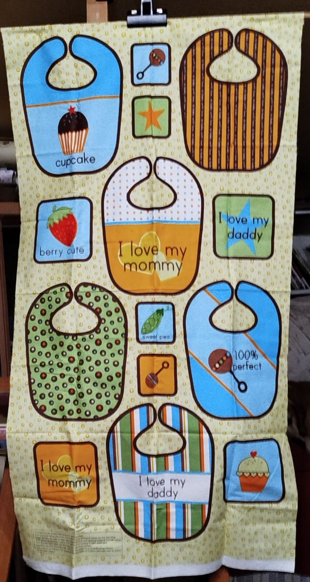 Pannello bavaglini bimbo da cucire