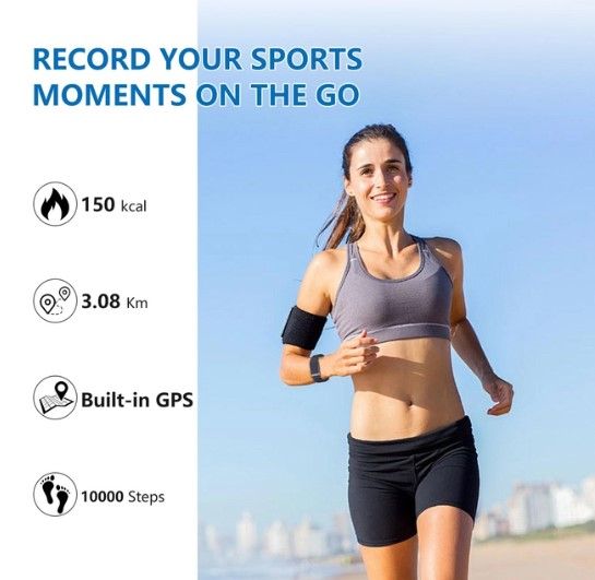 Braccialetto fitness tracker blu navy