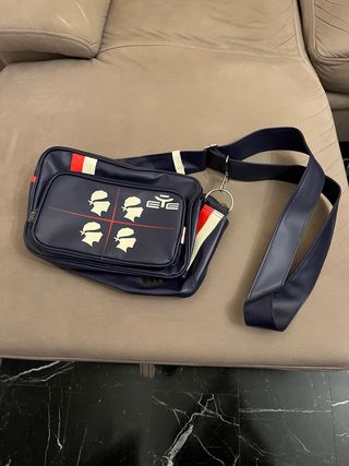 Borsa beauty ETE blu e bianca.  32 x 20