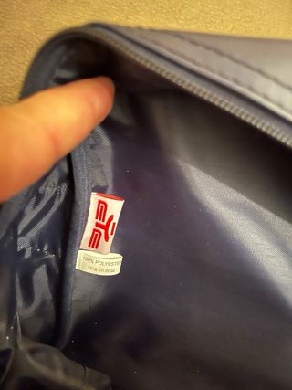 Borsa beauty ETE blu e bianca.  32 x 20